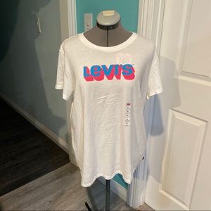 Levi’s Pink and Blue Graphic Tee